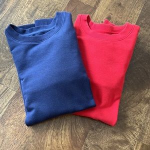 2 ALL IN MOTION BOYS SWEATSHIRTS. SIZE M (8-10) Navy and Red